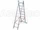 Facal Stilo SL230-2, 2x8 gradini, 3.70 m - Scala telescopica in alluminio allungabile - Altezza stimata operativa 4.60 m